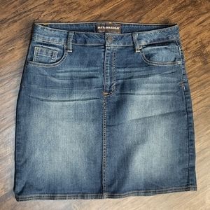 Women's Bit and Bridle Denim Skirt Size 10 Western Modest